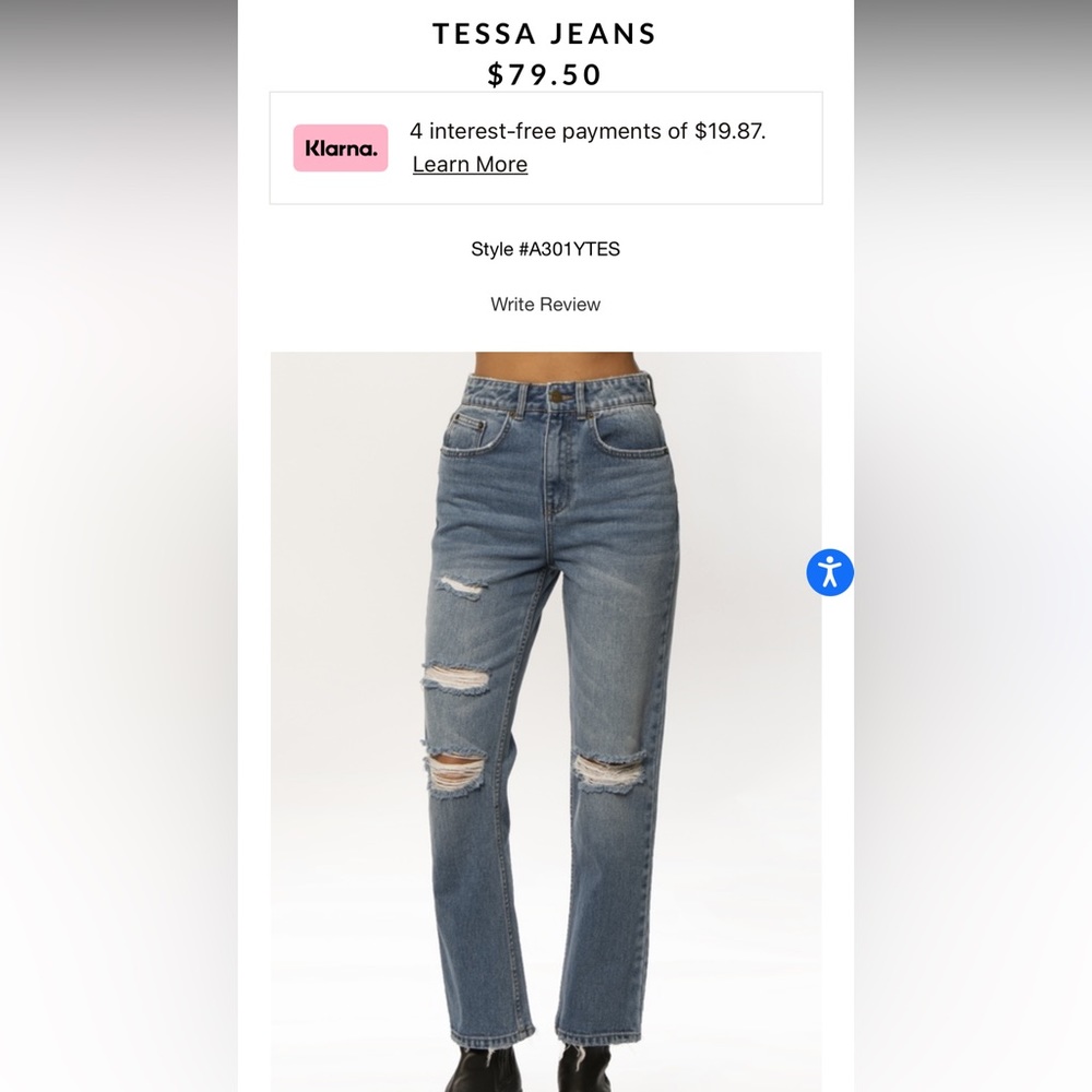 High waisted Amuse Society jeans NWT